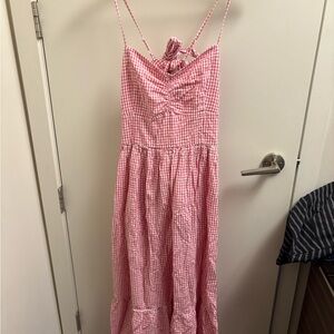 American Eagle Outfitters Red and White gingham dress.